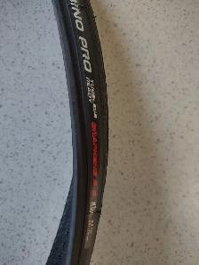 Vittoria Rubino Pro 700 by 25c tubeless tire.