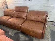 Power Reclining Leather Sofa - NEW
