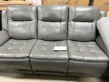 Power Reclining Leather Sofa - NEW