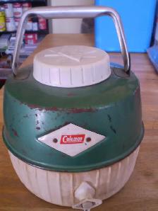 COLEMAN 'STEEL BELTED' WATER JUG- POOR CONDITION- $15