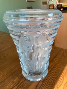 Art Deco Curt Schlevogt Czech Art Glass Vase