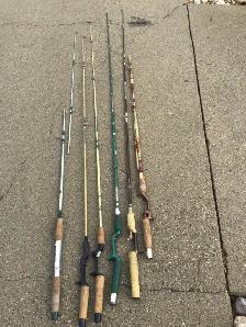 FISHING EQUIPMENT AND FULL TACKLE BOX