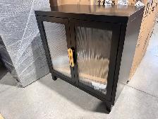 Black accent cabinet