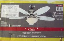CEILING FAN WITH LIGHT - 42 INCH - 5 BLADES - REVERSIBLE