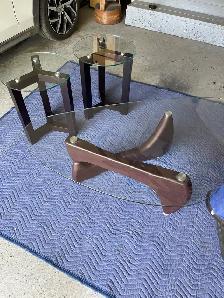 Glass coffe and end tables