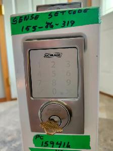 Schalge sense electronic deadbolt