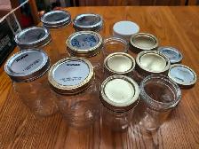 Assortment of canning jars