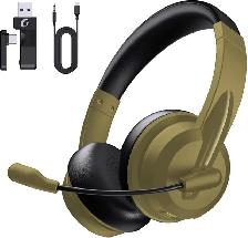 Wireless Headset with Mic for Computer Laptop PC iPhone