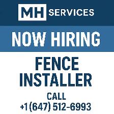 HIRING: FENCE INSTALLER