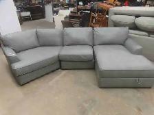 3pce Leather Sectional -