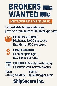 Delivery driver Brokers