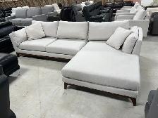 Brand new comfy upholstery sofa w chaise