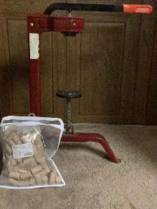 Wine Corker with Corks