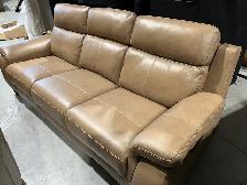 Top Grain Leather Power Reclining Sofa - NEW