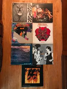 SANTANA - 7 CLASSIC ROCK RECORD ALBUMS