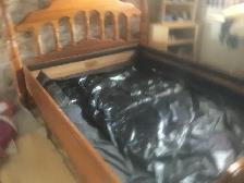 SOLID CUSTOM MADE MAHOGANY BED FRAME
