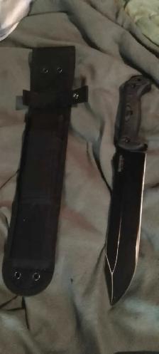 Ka-Bar Becker Bk9 Combat Bowie W/ Micarta $220!!