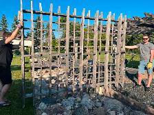 Cedar pergola top