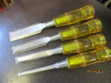 OLD VINTAGE MASTERCRAFT WOODWORKING  CHISEL HAND TOOLS $10 EA.