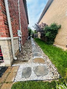 Landscape, Rocks installation and Fencing
