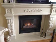 Canada Day 55% off cast Stone Fireplace Mantel Save $2000 M