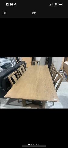 9-piece Dining Table Set - display