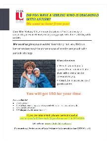 Paid Study ($50): Immigrant Youth With an Autistic Sibling