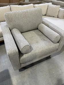 Mid century fabric arm chair