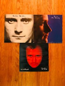 PHIL COLLINS - 3 CLASSIC ROCK RECORD ALBUMS