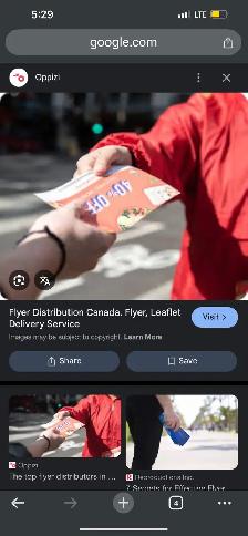 cash paying job flyer distributed