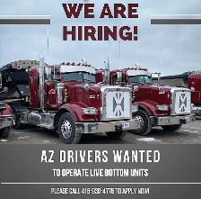 AZ Driver for Live bottom - Immediately Hiring