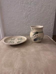 Moving Sale Handmade Pottery Cup & Saucer Set