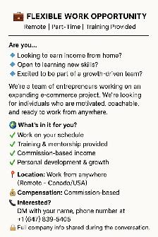Flexible Remote Opportunity - Part time project with mentorship