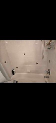 Vaughan bathroom clean-up for cash