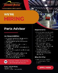 Wanted: Parts Advisor