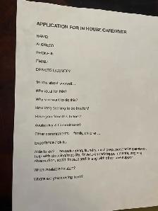 Live In Home Caregiver in Cobourg!