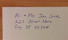 Hand-writing, Stamping, Stuffing Envelopes