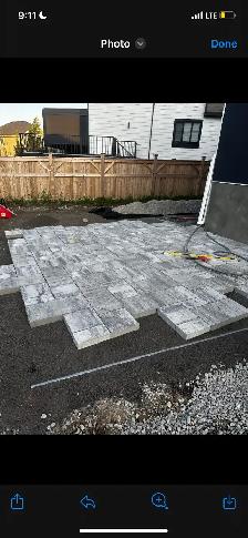 Paving stone installer