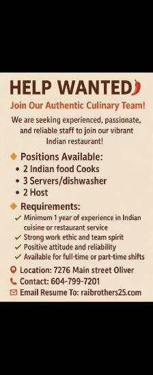 Chef / Line Cook / Prep Cook/ Cooking .