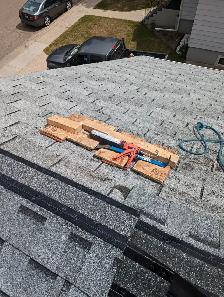 Roofing labour.