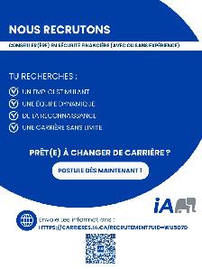 Offre d'emploi - Conseiller(ère) en sécurité financière