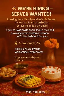 Hiring Server - Scarborough
