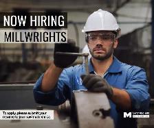 Now Hiring Millwrights in Nova Scotia!