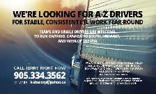 AZ DRIVERS WANTED! ONTARIO TO USA!