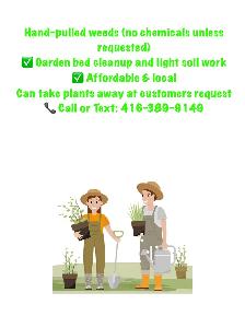gardening and weeding