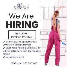 LOOKING TO HIRE OUR NEXT PAINT MAVEN