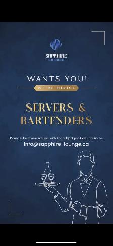 Server and Bartender Wanted