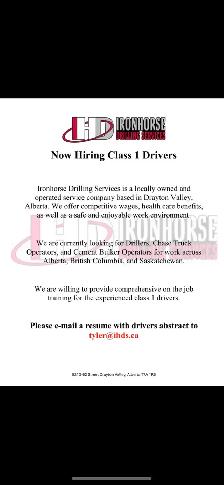 Hiring Class 1 Drivers