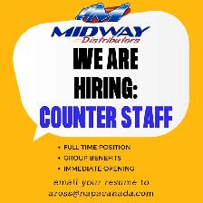 Hiring Counter Sales at automotive, industrial & welding supply