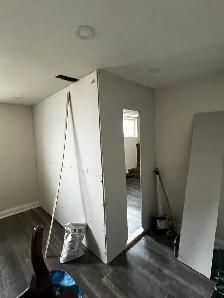 looking for taper to finish taping dividing wall